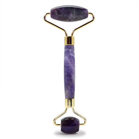 Plum Beauty Masážny valček z ametystu, fialová