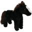 Koń pluszowy Ruben, czarny, 15 x 9 x 23 cm