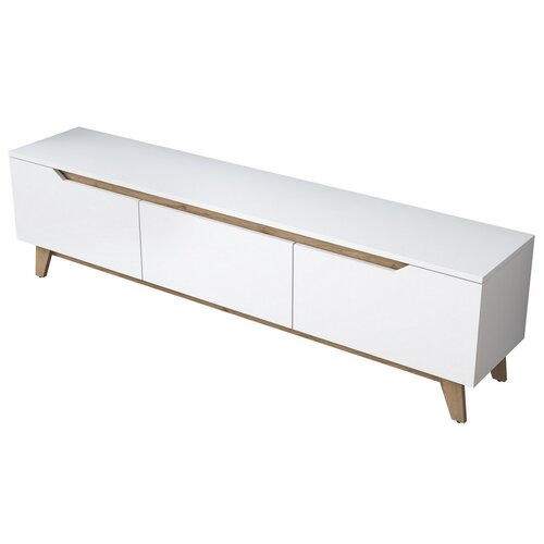 Dite White and Walnut TV-asztal
