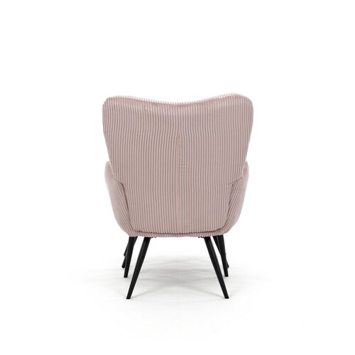 Entspannungssessel mit Fußstütze L7285 PINK6, rosa