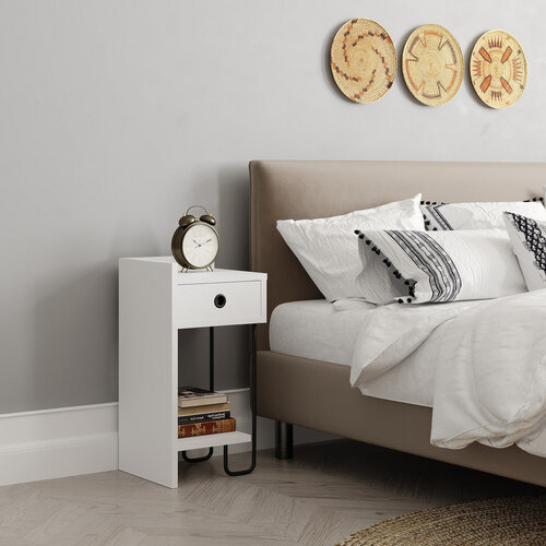 Nachttisch Sirius Left White 2
