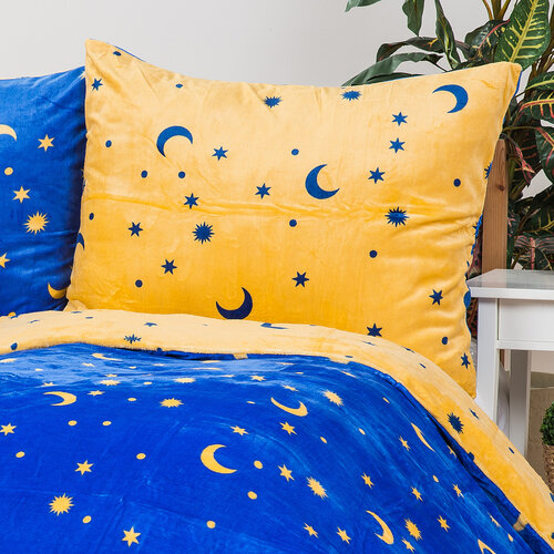 Pościel pluszowa Moon, 140 x 200 cm, 70 x 90 cm