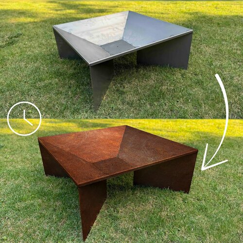 Fokus Ognisko ogrodowe 70 x 70 x 30 cm, corten CORGARDEN 1017