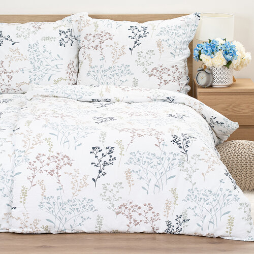 4Home Krep posteljnina Pastel Garden, 140 x 220 cm, 70 x 90 cm