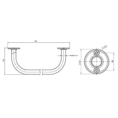 AQUALINE 8011 törülközőtartó-szárító 60 cm, fehér