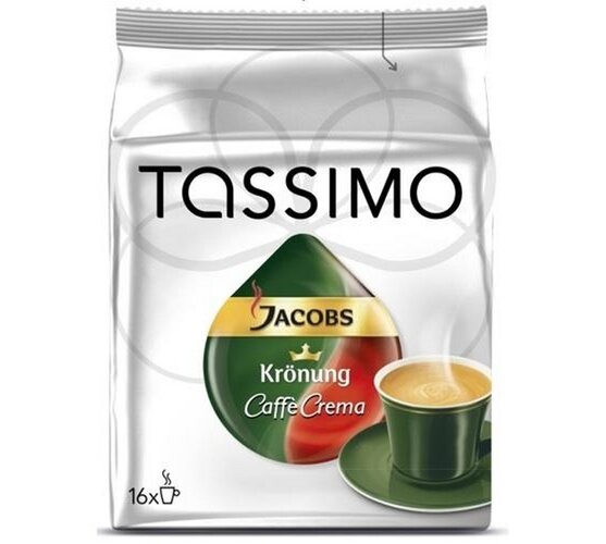 Kapsle Tassimo, Café Crema, 16ks, Jacobs Krönung