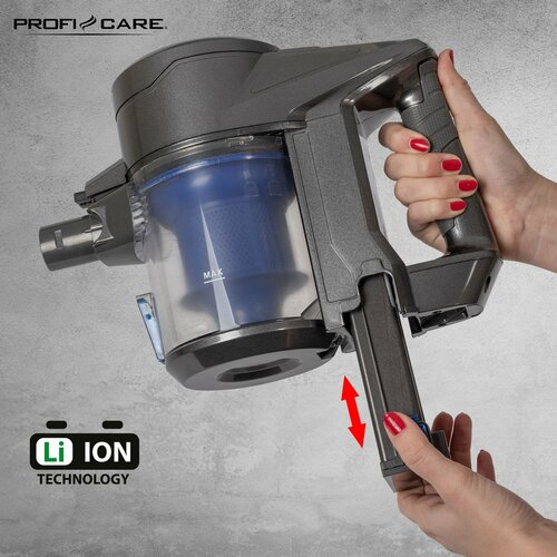 ProfiCare BS 3036 tyčový akumulátorový vysávač,modrá