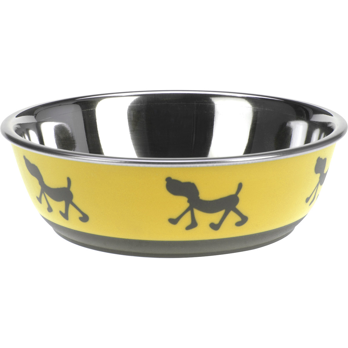 Castron câine Doggie treat galben, diam. 17,5 cm