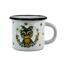 Belis Emaille-Tasse Eule Kranz, 7 cm, 0,25 l