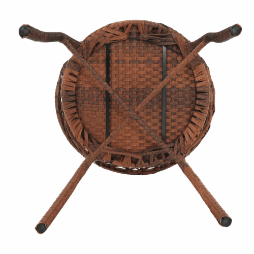 Set de grădină rattan 1+2, JARUB, maro