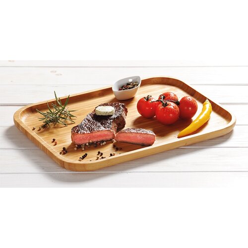 Kesper 58161 Servírovacia tácka bambus, 37,5 x 27,5 x 2 cm