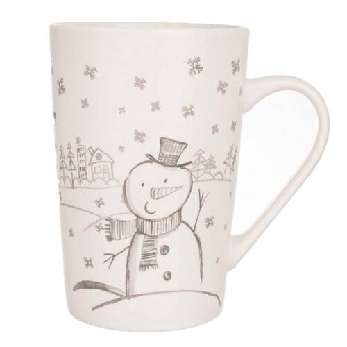 Orion Świąteczny kubek porcelanowy Snowman, 470  ml