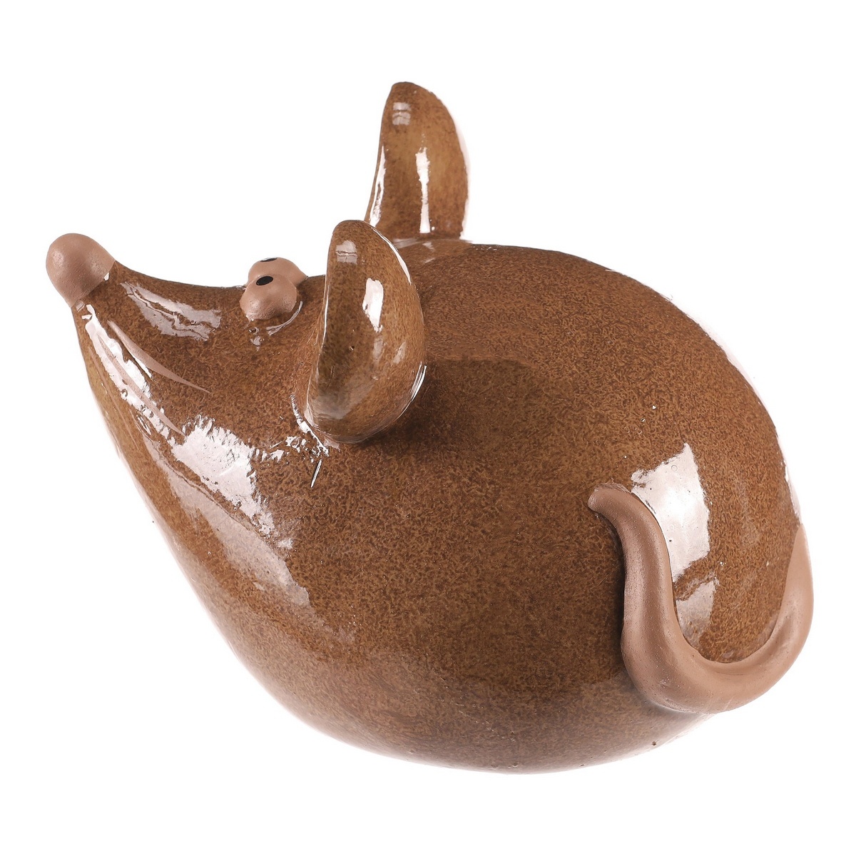 Kerámia dekoráció Egér, 17 x 14 x 14 cm, barna, 17 cm