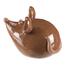 Dekoracja ceramiczna Mysz, 17 x 14 x 14 cm,brązowa