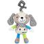 Baby Mix Jucărie de pluș cu mașină de jucării șiclip Doggie bej, 25 cm