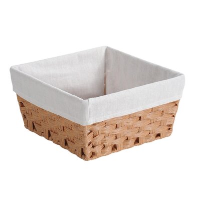 Kesper 17842 Kosz do przechowywania z wkładką tekstylną, 28,5 x 28,5 x 14,5 cm