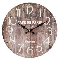 Ceas de perete Wood, maro, diam. 34 cm Ceas de perete Wood, maro, diam. 34 cm