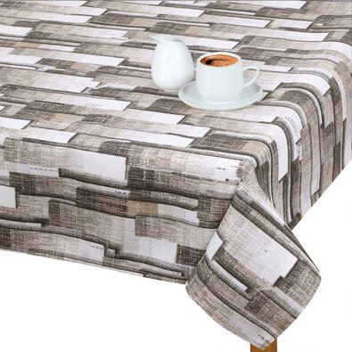 Bellatex Скатертина EMA Плитка сіра, 120 x 140 см