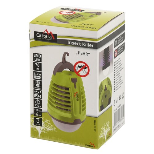 Lanternă reîncărcabilă și prinzător deinsecte Cattara Pear 2in1