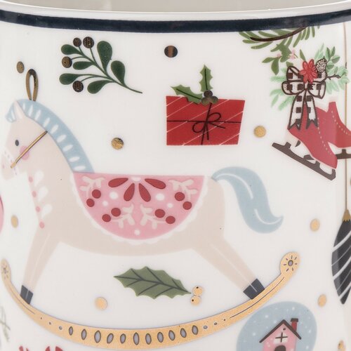 Porcelanowy kubek Wesołe Święta 350 ml