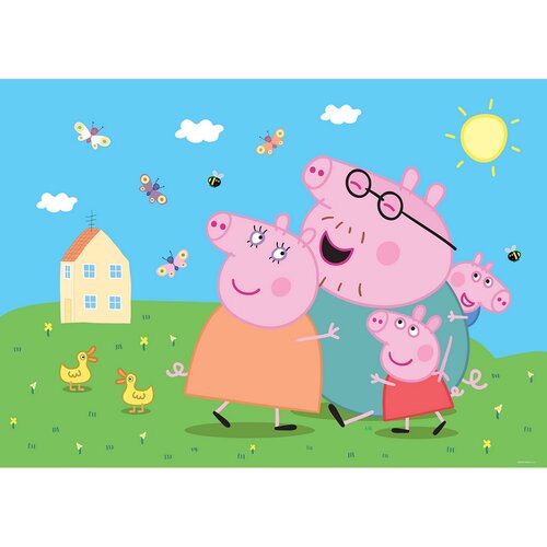 Otroška fotografska ozadja Pepa Pig 252 x 182 cm ,4 deli