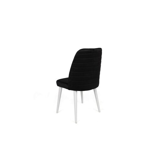 Set de scaune de sufragerie Tutku Black and White,2 buc.