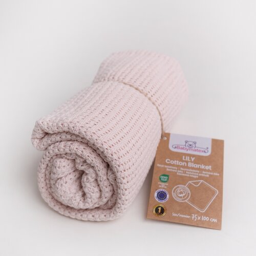 Detská deka Babymatex Lili Powder Pink, 75 x 100cm