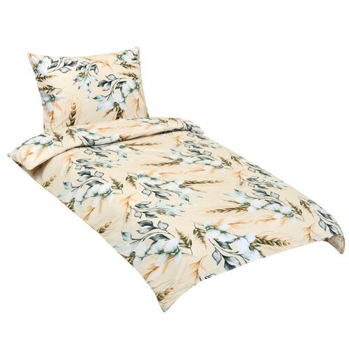 Bellatex Baumwollbettw&#228;sche &#196;hre Beige, 140 x 200 cm, 70 x 90 cm