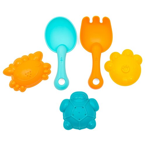 Baby Mix Găleată pliabilă cu jucării pentru nisip și apă, 5 buc.