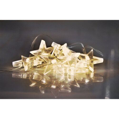 Solight 1V52-WW karácsonyi fényfüzér „Csillagok” 10 LED, 1,5 m, meleg fehér
