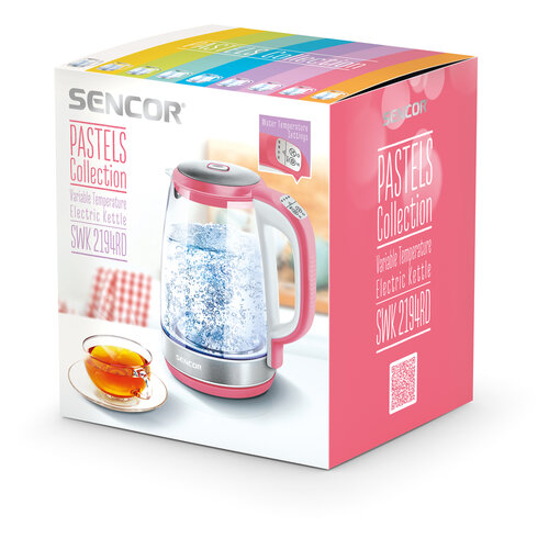 Sencor SWK 2194RD 2 literes vízforralótermoszkészülékkel, rózsaszín