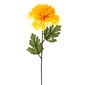 Krizantém művirág, 50 cm, sárga