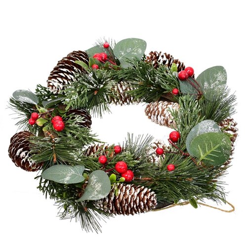 Świąteczny wieniec dekoracyjny Milano, 28 cm