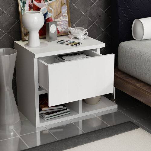 Nachttisch Yasso White