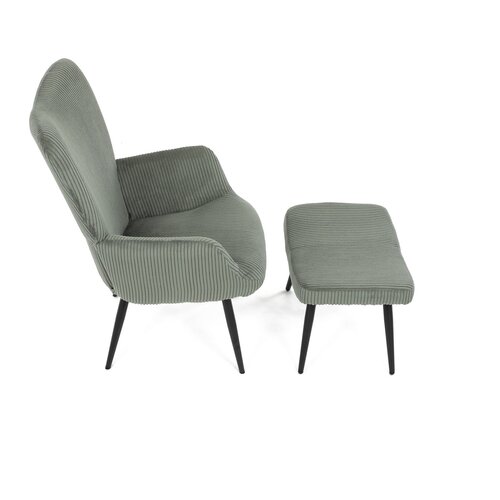 Fotoliu relaxant cu suport pentru picioare L7285GRN6, verde