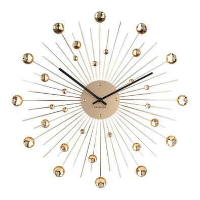 Karlsson 4859GD Designerski zegar ścienny,  50 cm