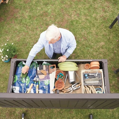 Keter Garten-Aufbewahrungsbox Rockwood 570 l, braun