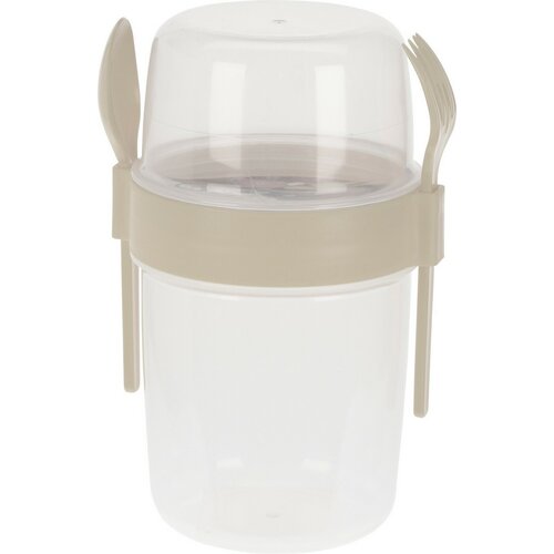 EH Solatna skleda s priborom, 1100 ml, plastika,mešana barva