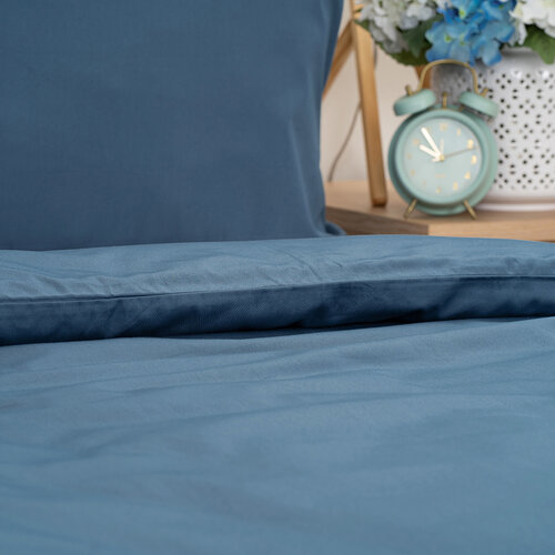 4Home Lenjerie de pat din satin Sea Blue, 140 x200 cm, 70 x 90 cm
