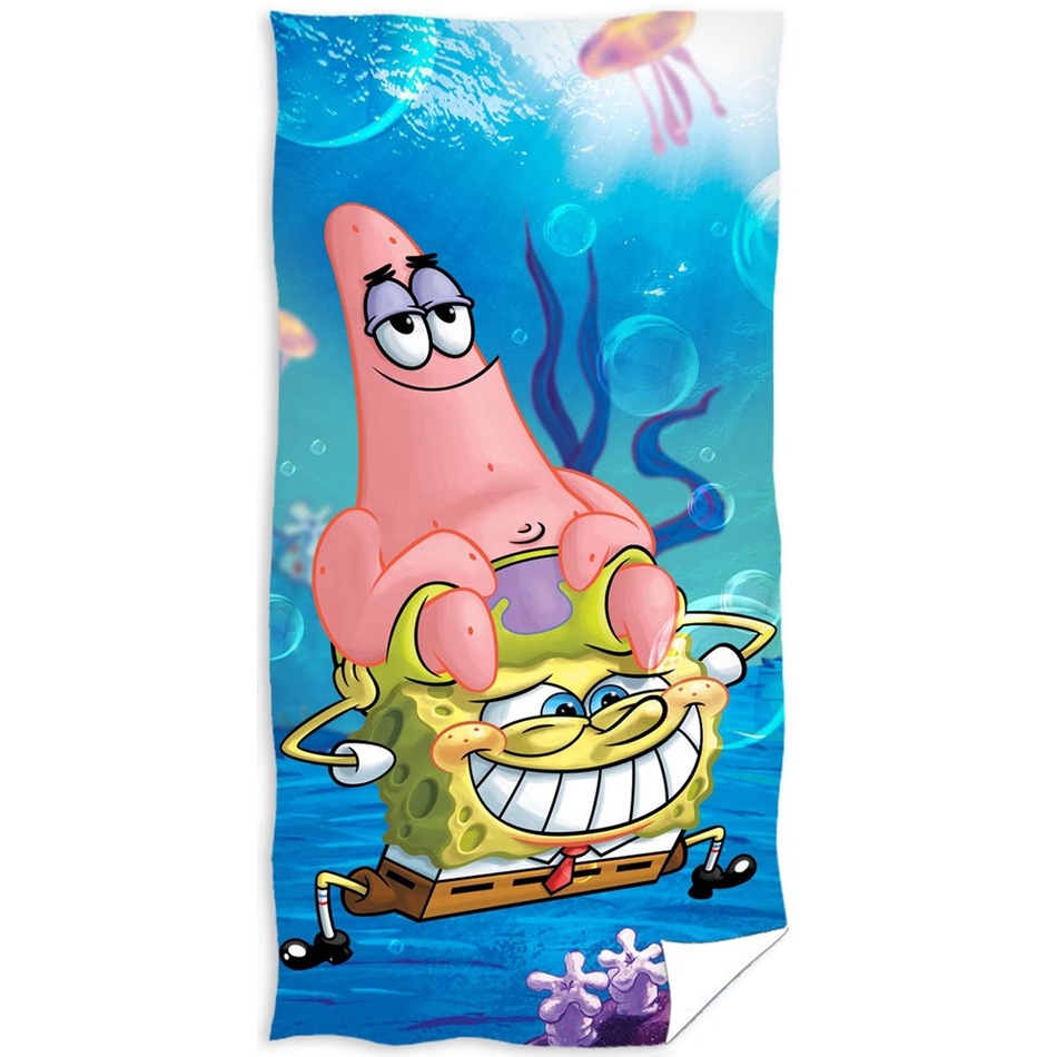 TipTrade Osuška SpongeBob a Patrick, 70 x 140 cm