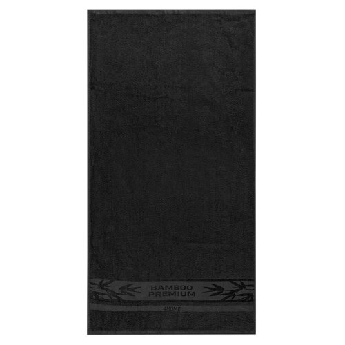 4Home Комплект Bamboo Premium рушник для ванни та  рушник для рук чорний, 70 x 140 см, 50 x 100 см
