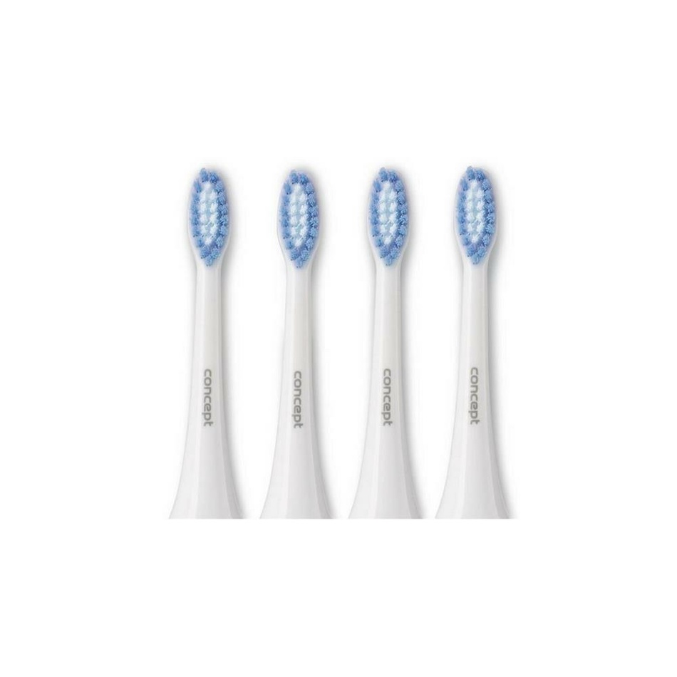 Levně Concept ZK0002 Náhradní hlavice k zubním kartáčkům PERFECT SMILE ZK4000, ZK4010, ZK4030, ZK4040, Soft Clean, 4 ks