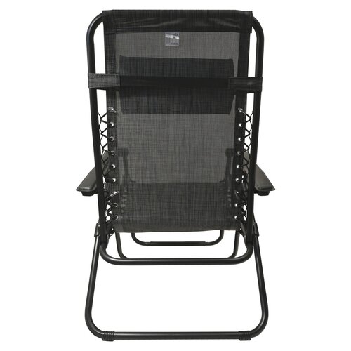 Cattara 13520 Klappbarer Liegestuhl Alicante, Anthrazit, 150 x 66 cm
