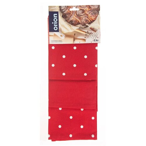 Geschirrtuch Dot Rot, 50 x 70 cm , Set 3 Stück
