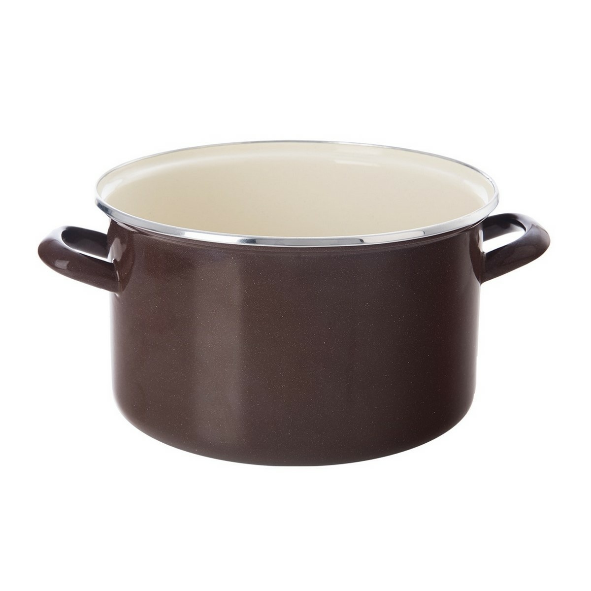 Orion Emaliowany garnek z rantem Brown, 6,5 l, 6,5 l