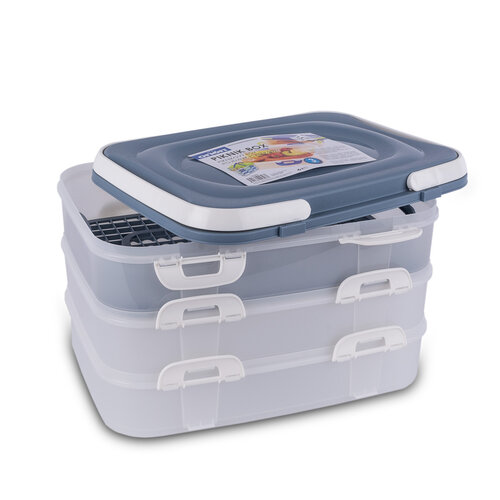 Orion Пластиковий контейнер для їжі, 3 рівня