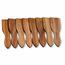 Kesper 28968 Raclette-Spachtel-Set 8 Stück Akazie, 13 x 3,5 cm