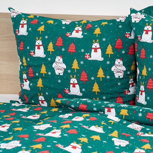 Lenjerie de pat din bumbac 4Home Polar Bear, 140 x200 cm, 70 x 90 cm