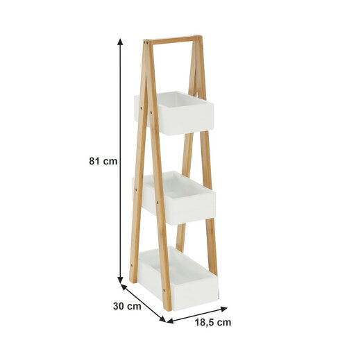 Bambus-Regal Vego, 30 x 18,5 x 81 cm