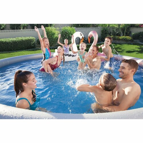 Bestway Aufblasbarer Pool Fast Set, D. 457 cm, H. 84 cm